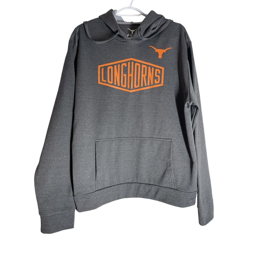 Authentic‎ Apparel Texas Longhorn Gray Hoodie Unisex Adult Size Medium